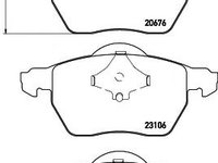 Set placute frana,frana disc VOLVO V70 (LV), VOLVO C70 I cupe, VOLVO S70 limuzina (LS) - HELLA PAGID 8DB 355 006-921