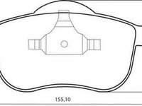 Set placute frana,frana disc VOLVO V70 (LV), VOLVO S70 limuzina (LS), VOLVO S80 I limuzina (TS, XY) - STOP 573003S