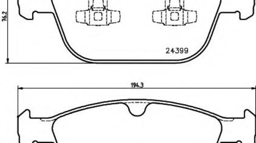 Set placute frana,frana disc VOLVO XC60 (2008