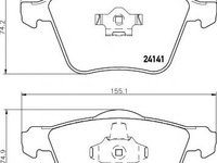 Set placute frana,frana disc VOLVO XC90 I combi - MINTEX MDB2576