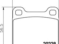 Set placute frana,frana disc VW ATLANTIC I (16), VW SCIROCCO (53), VW RABBIT I Cabriolet (155) - HELLA PAGID 8DB 355 006-981