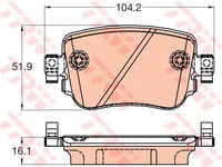 Set placute frana,frana disc VW CADDY IV combi (Saab, SAJ) (2015 - 2020) TRW GDB2042