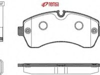 Set placute frana,frana disc VW CRAFTER 30-35 bus (2E_), VW CRAFTER 30-50 caroserie (2E_), VW CRAFTER 30-50 platou / sasiu (2F_) - METZGER 1243.00