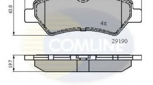 Set placute frana,frana disc VW CRAFTER 30-35