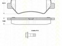 Set placute frana,frana disc VW CRAFTER 30-35 bus (2E_), VW CRAFTER 30-50 caroserie (2E_), VW CRAFTER 30-50 platou / sasiu (2F_) - TRISCAN 8110 10558