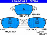 Set placute frana,frana disc VW EOS (1F7, 1F8) (2006 - 2020) ATE 13.0460-7184.2