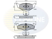 Set placute frana,frana disc VW GOLF III Variant (1H5) (1993 - 1999) COMLINE CBP0706 piesa NOUA