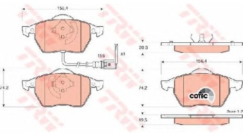 Set placute frana, frana disc VW GOLF IV ( 1J