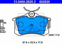 Set placute frana,frana disc VW GOLF IV (1J1) (1997 - 2005) ATE 13.0460-2820.2 piesa NOUA