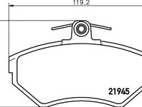 Set placute frana,frana disc VW GOLF IV Cabriolet (1E7) (1998 - 2002) TEXTAR 2194502 piesa NOUA