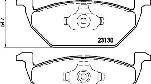 Set placute frana, frana disc VW GOLF PLUS ( 