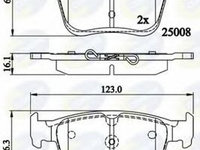 Set placute frana,frana disc VW GOLF VII (5G1, BE1) (2012 - 2016) COMLINE CBP02156 piesa NOUA