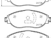 Set placute frana,frana disc VW GOLF VII (5G1, BE1) (2012 - 2016) BREMBO P 85 144 piesa NOUA