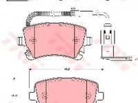 Set placute frana,frana disc VW PHAETON (3D) (2002 - 2016) TRW GDB1508 piesa NOUA