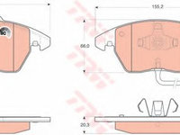 Set placute frana,frana disc VW POLO (6R, 6C) (2009 - 2020) TRW GDB1550