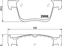 Set placute frana,frana disc VW POLO (6R, 6C), VW GOLF VI Cabriolet (517), AUDI A3 (8V1) - HELLA PAGID 8DB 355 020-271