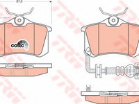 Set placute frana,frana disc VW POLO (9N_) (2001 - 2012) TRW GDB1475