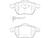 Set placute frana,frana disc VW SHARAN (7M8, 7M9, 7M6), FORD GALAXY (WGR), SEAT ALHAMBRA (7V8, 7V9) - WAGNER WBP21848B