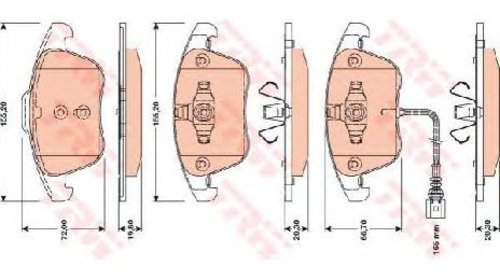 Set placute frana, frana disc VW SHARAN ( 7N1