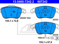 Set placute frana,frana disc VW SHARAN (7N1, 7N2) (2010 - 2020) ATE 13.0460-7242.2