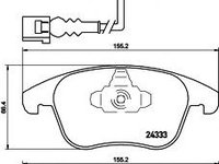 Set placute frana,frana disc VW TIGUAN (5N_), VW PASSAT (362), AUDI Q3 (8U) - HELLA PAGID 8DB 355 020-321