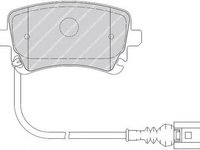 Set placute frana,frana disc VW TRANSPORTER VI caroserie (SGA, SGH) (2015 - 2016) FERODO FVR1644 piesa NOUA