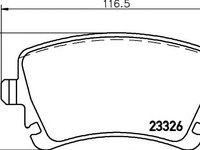 Set placute frana,frana disc VW TRANSPORTER VI caroserie (SGA, SGH) (2015 - 2016) HELLA PAGID 8DB 355 011-531 piesa NOUA