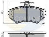 Set placute frana,frana disc VW VENTO (1H2) (1991 - 1998) COMLINE CBP0989 piesa NOUA