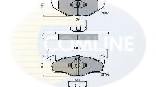 Set placute frana,frana disc VW VENTO (1H2) (