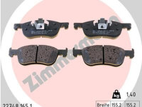 Set placute frana,frana disc ZIMMERMANN 22748.165.1