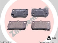 Set placute frana,frana disc ZIMMERMANN 24323.155.1