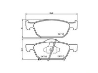 Set placute frana Honda ACCORD VIII TOURER 2008-2016 #2 0986494383