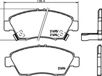 Set placute frana HONDA CIVIC Mk V hatchback (EJ, EK) - OEM - QUARO: QP4123 - Cod intern: W02607728 - LIVRARE DIN STOC in 24 ore!!!