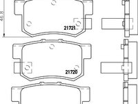 Set placute frana HONDA INSIGHT (ZE) - Cod intern: W20059438 - LIVRARE DIN STOC in 24 ore!!!