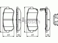 Set placute frana HYUNDAI ACCENT II limuzina (LC) - Cod intern: W20277129 - LIVRARE DIN STOC in 24 ore!!!