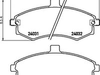 Set placute frana HYUNDAI COUPE (RD) - OEM - MEYLE ORIGINAL GERMANY: 0252403117/W|025 240 3117/W - W02226808 - LIVRARE DIN STOC in 24 ore!!!