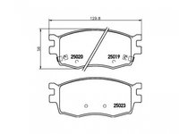 Set placute frana Hyundai i20 (PB, PBT) 2008-2016 #2 0986494139