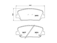 Set placute frana Hyundai i30 cupe 2013-2016 #2 139812