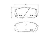 Set placute frana Hyundai ix35 (LM, EL, ELH) 2009-2016 #2 0986494422