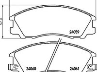 Set placute frana HYUNDAI TERRACAN (HP) - Cod intern: W20058984 - LIVRARE DIN STOC in 24 ore!!!