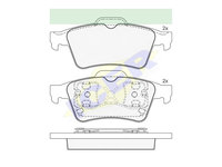 Set placute frana Icer 181433, parte montare : Punte Spate