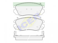 Set placute frana Icer 181914, parte montare : Punte Fata