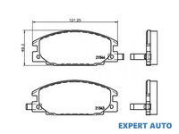 Set placute frana Isuzu TROOPER autoturism de teren, deschis (UBS) 1983-1991 #2 023804