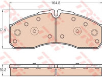 Set placute frana IVECO DAILY III caroserie inchisa/combi - OEM - TRW: GDB3567 - Cod intern: W02327121 - LIVRARE DIN STOC in 24 ore!!!