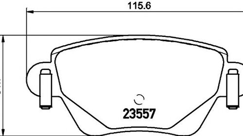 Set placute frana JAGUAR X-TYPE Estate - OEM 