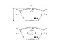 Set placute frana Jaguar XJ cupe 1973-1996 #2 027010