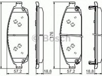 Set placute frana JEEP GRAND CHEROKEE   (ZJ) - Cod intern: W20276990 - LIVRARE DIN STOC in 24 ore!!!