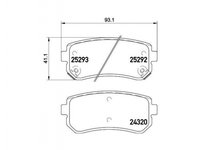 Set placute frana Kia CERATO II limuzina (TD) 2009-2016 #2 0986494140