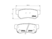 Set placute frana Kia MAGENTIS (MG) 2005-2016 #2 074602