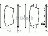 Set placute frana KIA PRO CEE\'D (ED) - OEM - BOSCH: 0986494557|0 986 494 557 - Cod intern: W02657883 - LIVRARE DIN STOC in 24 ore!!!